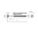 JD Plus Dielenschrauben 3,5 x 55 mm 200 Stück