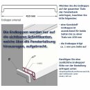 Kunststoff Fensterbank Weiß PVC inkl. Endkappen, Tiefe:  400 mm x Länge: 2700 mm