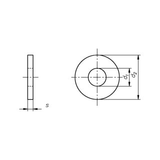 DIN 9021 Unterlegscheiben Groß 8,4 mm 50 Stück