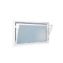 AKF Kunststoffkellerfenster Kipp 2000 weiß mit Isolierglas 14 mm, Ug 2.0 W/(m²K) Breite: 800 x Höhe: 300