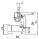 AKF Heizraumfenster mit 5 mm Dickglas und Dauerbelüftung, Breite: 600 x Höhe: 400 weiß